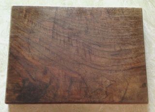 Primitive Wood Cutting Board Block Bread Rustic Vtg Antique 13 " X 9 1/2 " X 1 "
