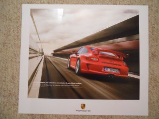 2010 Porsche 911 Gt3 Coupe Showroom Advertising Sales Poster Rare Awesome L@@k