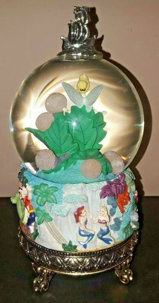 Walt Disney Master Of Animation Marc Davis Peter Pan Tinkerbell Snow Globe Rare 2