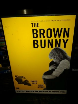 The Brown Bunny Rare Oop Dvd Vincent Gallo,  Chloe Sevigny,  Cheryl Tiegs Like