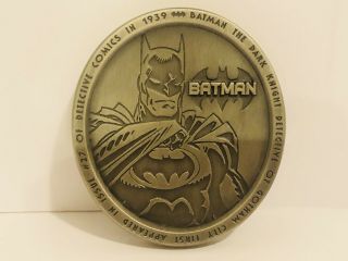 Dc Comics Batman The Dark Knight Pewter Paperweight From 1997 Very Rare Vgc