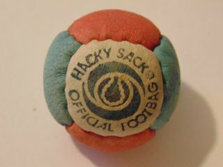 Rare 6 - Panel Leather Vintage Hacky Sack Footbag Got From Kenncorp Employee