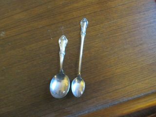 Joan Of Arc Set Of 2 Sterling Silver Baby Feeding Spoons
