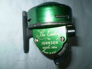 Vintage Johnson The Century Model 100A Fishing Reel w/Original Box - USA 3