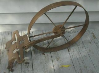 Vintage Planet Jr Single Wheel Cultivator Frame & Wheel Only