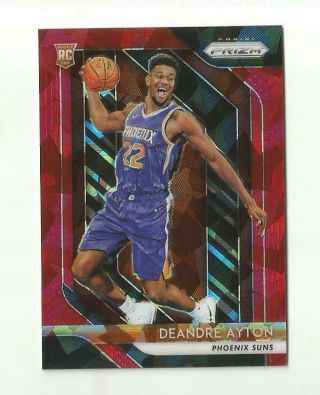 Deandre Ayton Rc 2018 - 19 Prizm Red Ice Refractor 279 Suns Rare Sp Rookie