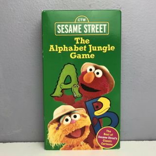 Sesame Street Alphabet Jungle Game VHS Video Tape 1998 VTG Elmo Rare Nearly 2