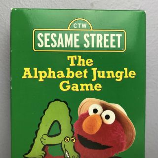 Sesame Street Alphabet Jungle Game VHS Video Tape 1998 VTG Elmo Rare Nearly 3