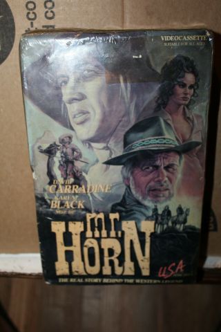 Vintage 1984 Mr.  Horn Big Box Vhs Tape David Carradine Karen Black Rare