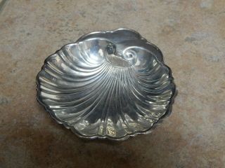 Antique,  Old Sterling Silver Shell Bowl 2