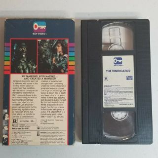 The Vindicator (VHS,  1986) Key Video Rated R Horror Monster RARE 2