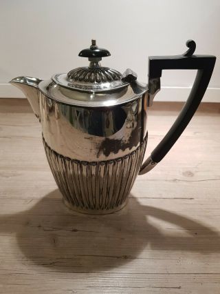 Antique Silver Plated Coffee Pot /hot Water Jug - John Turton & Sons Sheffield