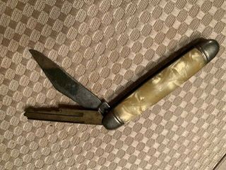 Rare Vintage Imperial Prov.  Usa Pocket Knife W/ Built - In Hidden Key 2 3/4 "
