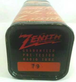 1 Rare Nos Factory Zenith Type 79 Vacuum Tube