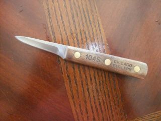 (rare) Vintage Chicago Cutlery Knife - 104s - 2 1/4 In Paring Knife 2