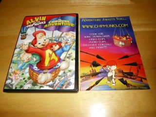 The Chipmunk Adventure (dvd,  2008) Rare W/insert,  Audio Cd 1987 Animated Film