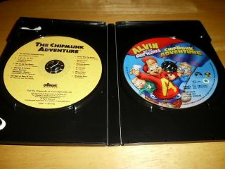 The Chipmunk Adventure (DVD,  2008) Rare w/Insert,  Audio CD 1987 Animated Film 2