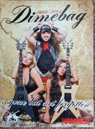 Pantera / Dimebag Darrell 1966 - 2004 - Metal Hammer Tribute Poster - Rare