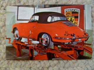1963 Porsche 356 - B Service Reminder Factory Issued Postcard Rare Awesome L@@k