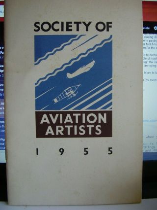 Rare Aviation Brochure 1955 Aviation Artists Shell Avro Vulcan Esso