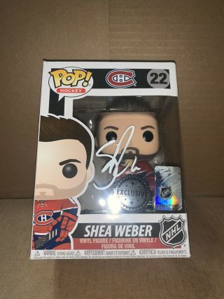 Shea Weber Signed Autographed Montreal Canadiens Nhl Funko Pop Exclusive Rare 22