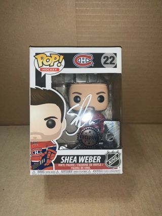 SHEA WEBER SIGNED AUTOGRAPHED MONTREAL CANADIENS NHL FUNKO POP EXCLUSIVE RARE 22 2