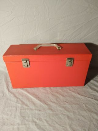 Vintage Amberg Platter - Pak No.  1400 Double Wide 7 " /45 Rpm Storage Case/box Rare