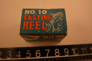 Old Early No 10 Bait Casting Reel Boxed Lure Bait Rod Z