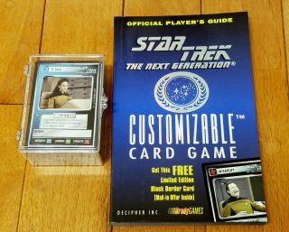 1994 Star Trek The Next Generation Customizable Card Game - 100,  Cards And Book