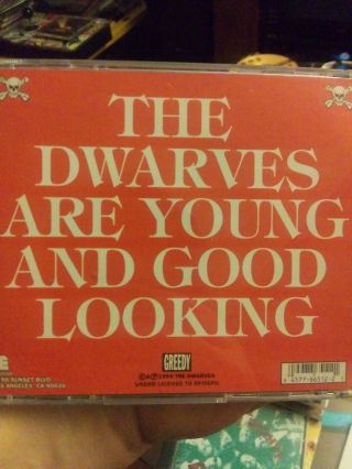 The Dwarves Are Young and Good Looking by Dwarves (CD,  Oct - 1998 - greedy) RARE 2
