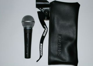 Shure Sm58s Professional Vocal Microphone Mic With On Off Switch Rarely