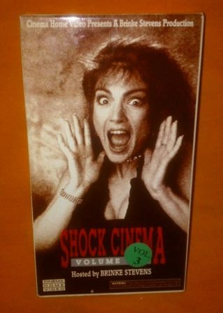 Shock Cinema Vol 3 Very Rare Vhs Brinke Stevens/cult/horror/retro/like