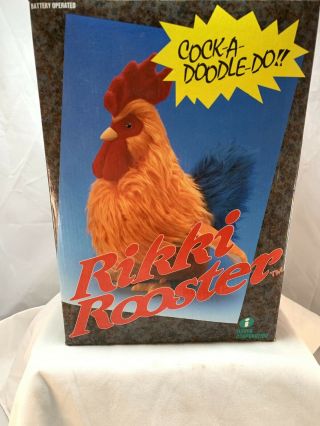 Vtg Rare 1991 Rikki Rooster Cock - A - Doodle - Do Made By Iwaya Corp