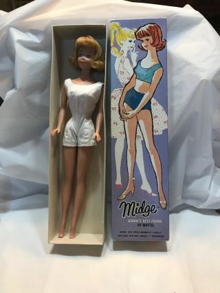 Vintage 1960’s Barbie Doll’s Best Friend Midge Doll Mattel Japan