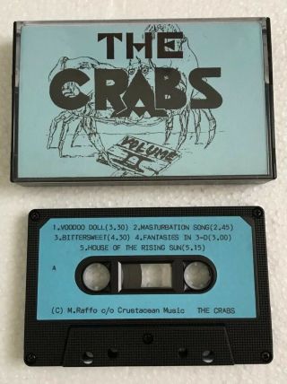 The Crabs Vintage Diy Demo / Promo Cassette Tape Sheffield Uk Punk Rnr Rare 1994