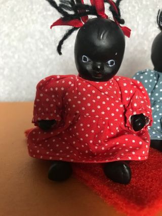 Black Baby Dolls Polka Dot Dresses Vintage 3
