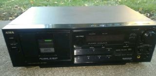 Rare Aiwa Ad - F800 3 - Head Cassette Tape Deck Player Powers Up Parts / Repair