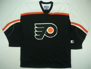 Rare Vintage Starter Philadelphia Flyers Eastern Conference Sewn Jersey 90s Sz M