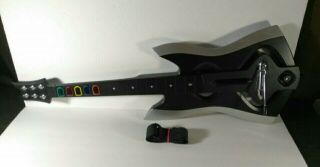 Warriors Of Rock Band Hero Xbox 360 Limited Edition Axe Guitar Rare Read