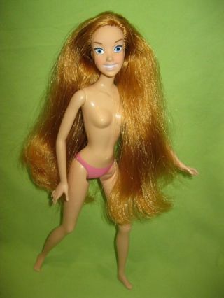 Rare Disney Store Amy Adams Enchanted Princess Giselle Nude Doll Long Red Hair