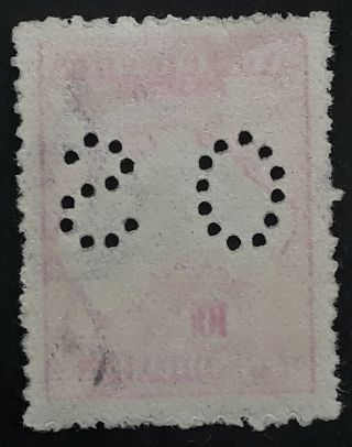Rare 1917 - Australia 10/ - Grey & Analine pink Kangaroo stamp 3rd WMK OS Perf CTO 2