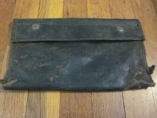 Vtg Ford Model A T Tool Kit Pouch Roll Horizontal Grain Rare Pre Wwii