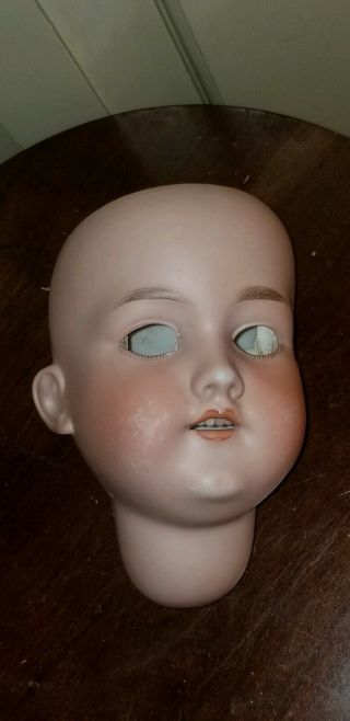 Antique Armand Marseille 390 Bisque Doll Head About 7 " Tall Approx.  12 " Circumf
