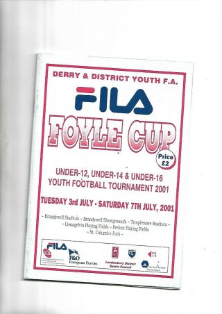2001 Derry Youth Tourney Rare Preston Motherwell Forest Hearts Tranmere Notts C