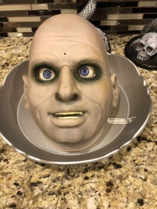 Vintage Rare Gemmy Talking Head Candy Tray Animated Eyes Moving Mouth Remote