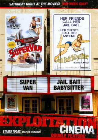 Exploitation Cinema: Supervan / Jailbait Babysitter Dvd (code Red) Rare Oop