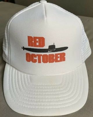 Coca Cola The Hunt For Red October Movie Sean Connery Rare Vtg 90s Trucker Hat
