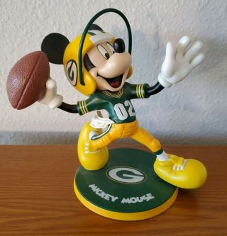 Green Bay Packers Mickey Mouse Danbury Figure Rare Disney Nfl