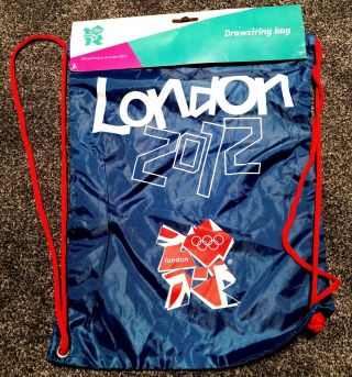Rare Official London 2012 Drawstring Bag &