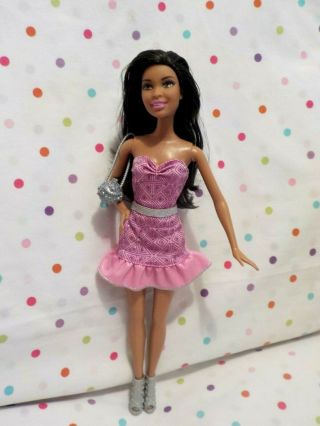 Gorgeous African American Barbie Doll,  Pretty Dress,  Pocketbook,  Shoes,  Mattelexc